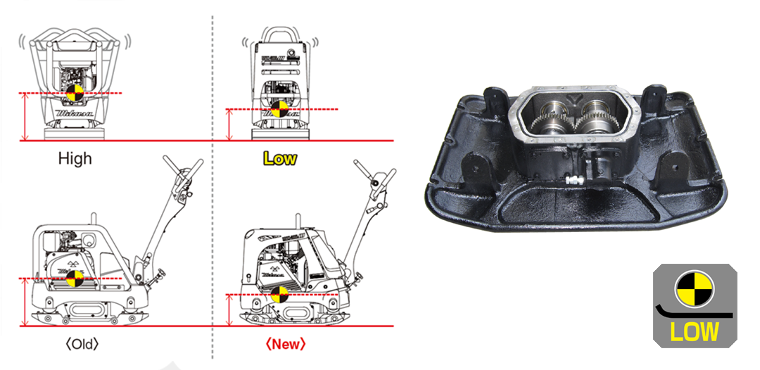 Integrated vibrating plate