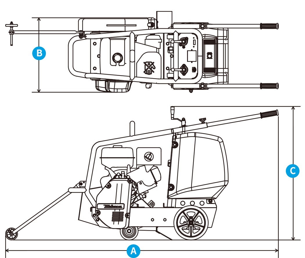 コンクリートカッター | MCD-L14H | 三笠産業 | 小型建設機械 | Mikasa